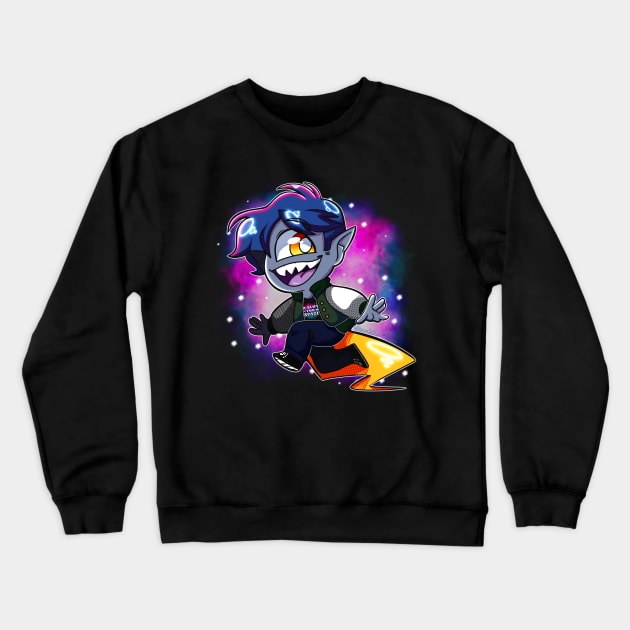 Space Rocks Crewneck Sweatshirt by StinkiesDraws